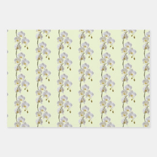 Pastel Orchid Wrapping Paper Flat Sheet Set of 3