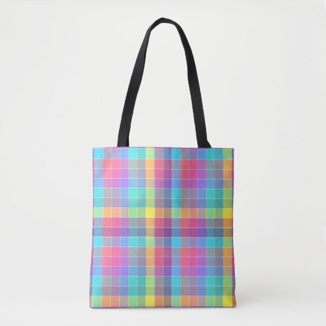 Pastel Overlap Tote Bag (Front)