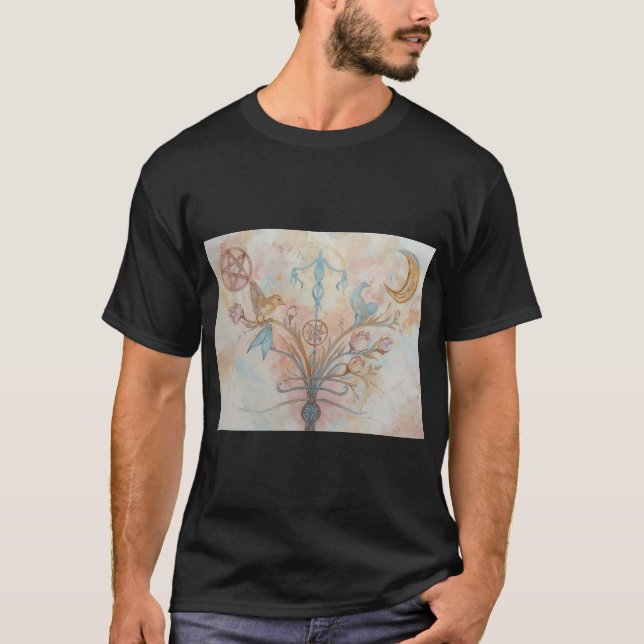 Pastel Pagan Print T-Shirt (Front)