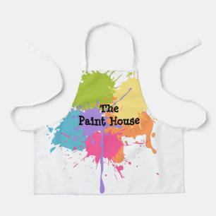 Pastel Paint Splats Personalised Apron