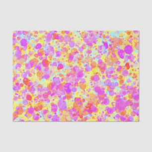 Pastel Paint Splatter Look Tissue Paper