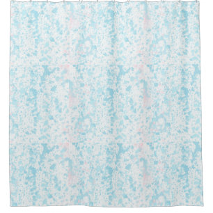 Pastel Paint Splatters Shower Curtain