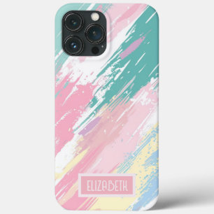 Pastel Paint Strokes Pattern iPhone / iPad case