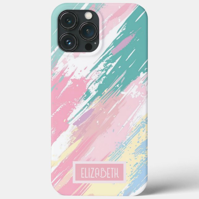 Pastel Paint Strokes Pattern iPhone / iPad case (Back)