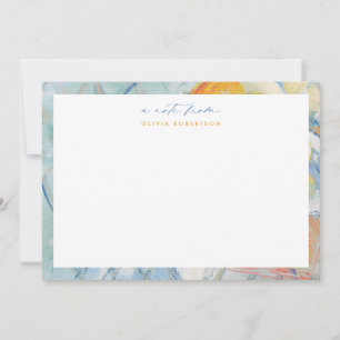 Pastel Painted Still Life Stationery Note card