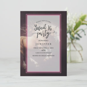 Pastel Painting Of A Running Horse                 Invitation