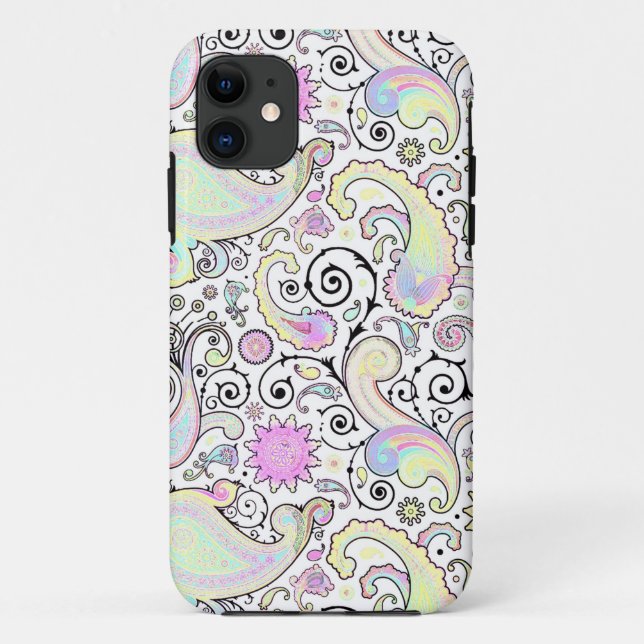 Pastel paisley Case-Mate iPhone case (Back)