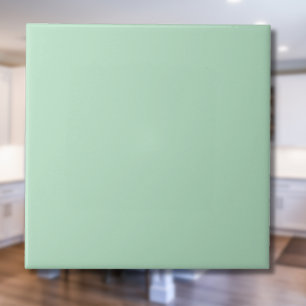 Pastel Pale Green Solid Colour   Classic   Elegant Tile