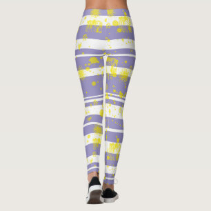 Pastel Pale Lavender Purple Abstract Art   Leggings