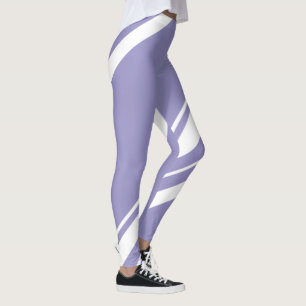 Pastel Pale Lavender Purple Abstract Art Leggings