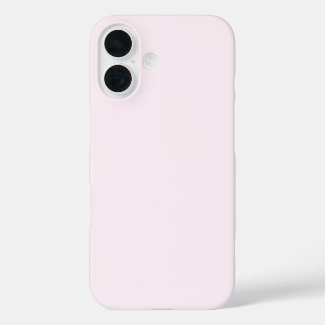 Pastel Pale Pinkish White Solid Colour Case-Mate iPhone Case (Back)