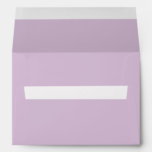 Pastel Pale Purple Thistle Envelope (Back (Bottom))