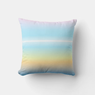 Pastel palette twilight tones ombre cushion