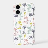 Pastel Palm Tree by the Beach Pattern