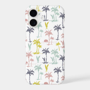 Pastel Palm Tree by the Beach Pattern