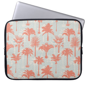 Pastel Palm Tree Pattern Laptop Sleeve