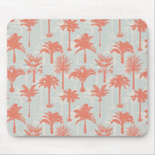 Pastel Palm Tree Pattern Mouse Mat
