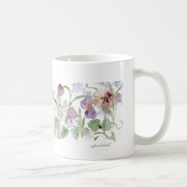 Pastel Pansies - Mug (Right)