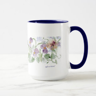 Pastel Pansies - Mug