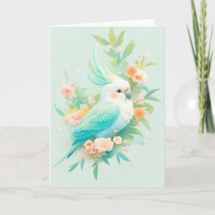 Pastel Paradise Cockatoo Card