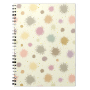 Pastel Party Pollen - seamless pattern. Notebook