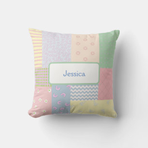 Pastel Patchwork Cushion
