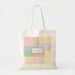 Pastel Patchwork Tote Bag