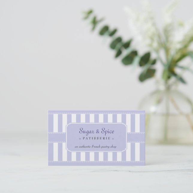Pastel Patisserie Business Card (Standing Front)