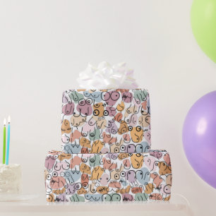 Pastel pattern boho wrapping paper