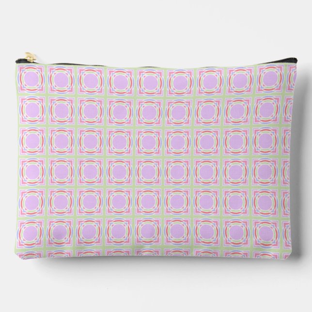Pastel Pattern Summer Accessory Pouch (Front)