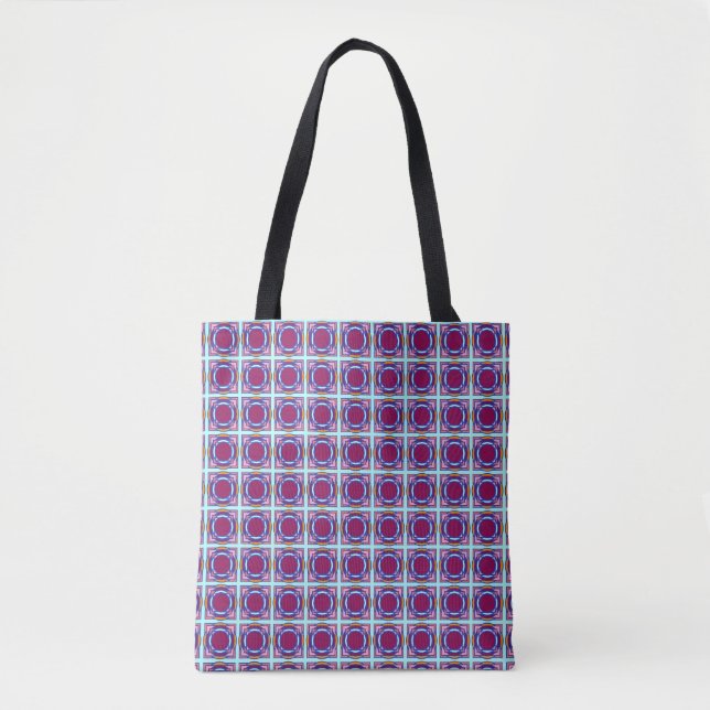 Pastel Pattern Summer Tote Bag (Front)