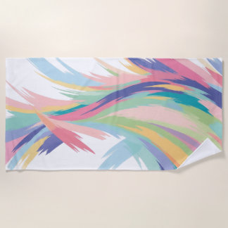 Pastel pattern that will grab everyones attention beach towel