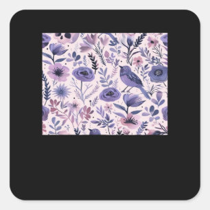 Pastel Pattern - Whimsigoth Cottagecore Square Sticker