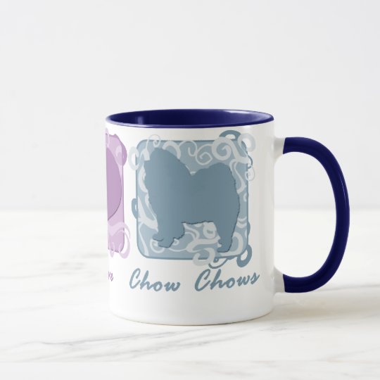 Pastel Peace, Love, and Chow Chows Mug