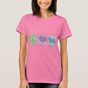 Pastel Peace, Love, and Havanese T-Shirt