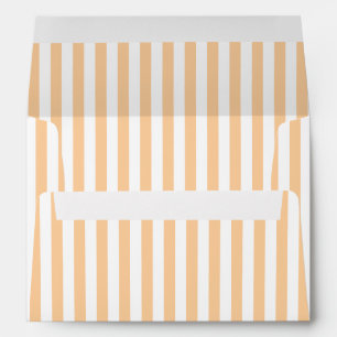 Pastel Peach and White Stripe Envelope