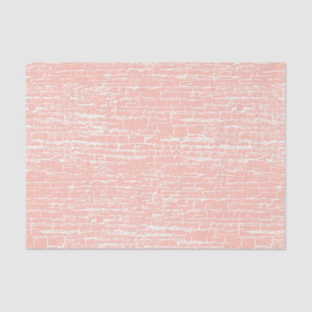 Pastel Peach Crackle Tissue Paper (Front)