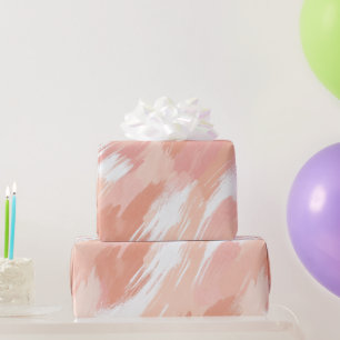 Pastel Peach Pink Soft Blend Abstract Pattern Wrapping Paper