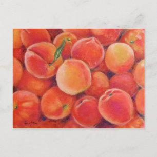 Pastel Peaches Postcard