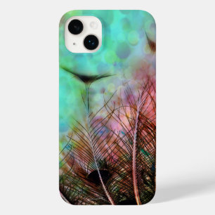 Pastel Peacock Feathers Case-Mate iPhone 14 Plus Case