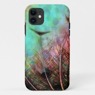 Pastel Peacock Feathers iPhone 11 Case