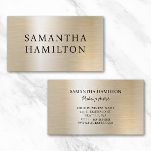 Pastel Pearl Gold Glam Business Card