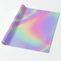pastel pearl holographic wrapping paper