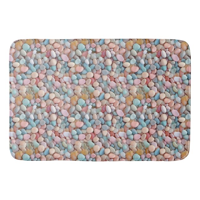 Pastel Pebbles Bath Mat (Front)