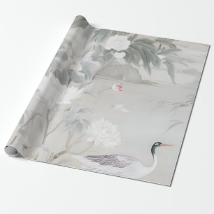 Pastel Peony Chinoiserie Wrapping Paper