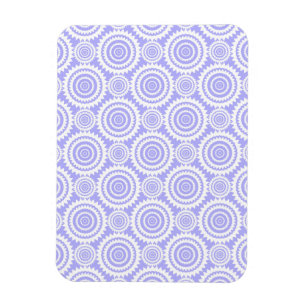 Pastel Periwinkle Blue Geometric Art Pattern Magnet