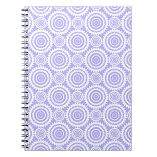 Pastel Periwinkle Blue Geometric Art Pattern Notebook
