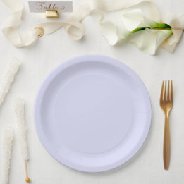Pastel Periwinkle Purple Paper Plate