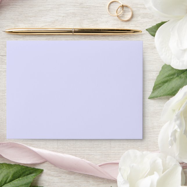 Pastel Periwinkle Purple Wedding Envelopes (Wedding)