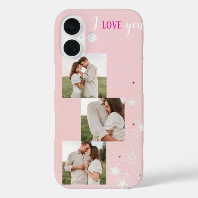Pastel Personalised Photo | Text iPhone Case (Back)
